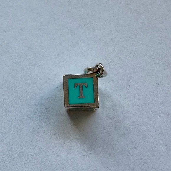 Tiffany & Co. Jewelry - Tiffany and Co. Silver and Turquoise Baby Block Charm